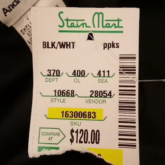 NEW Andretta Donatello Silk Formal Wedding Cocktail Sz L Black-White Color A26 P - Picture 14 of 14